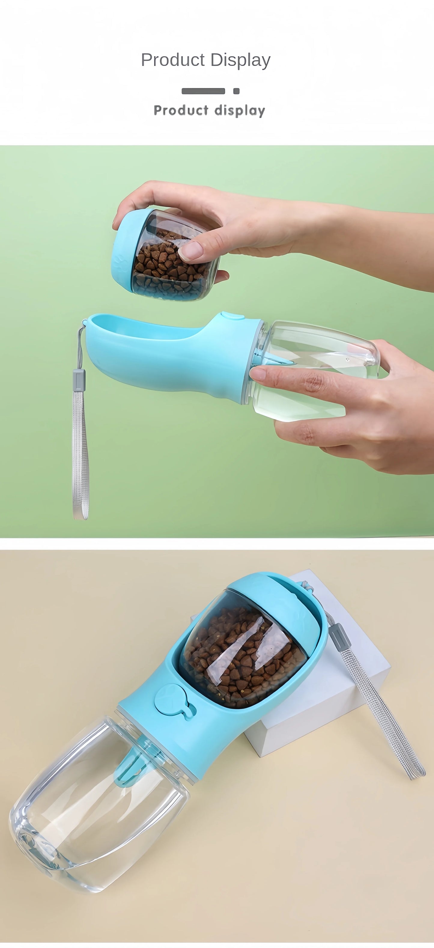 Portable Pet Food & Water Bottle