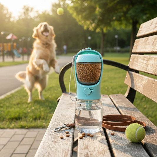 Portable Pet Food & Water Bottle