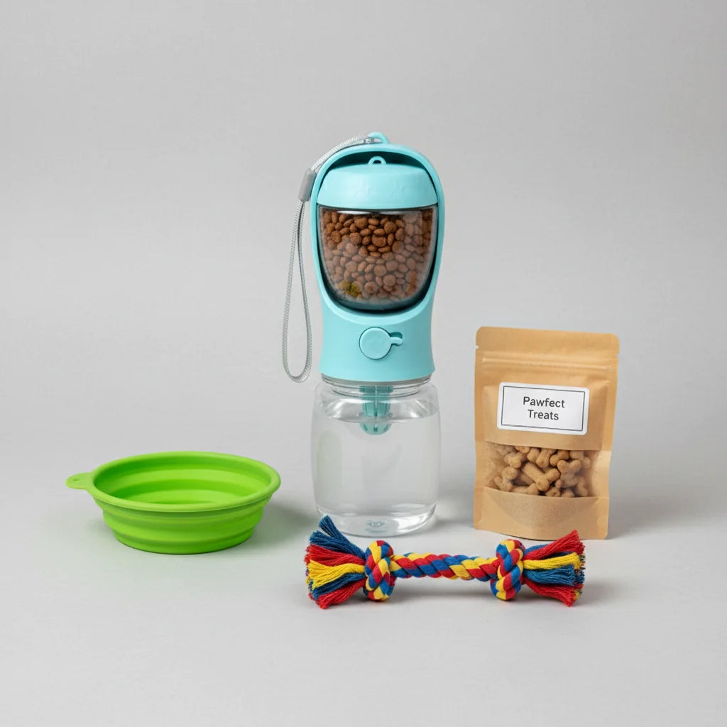 Portable Pet Food & Water Bottle