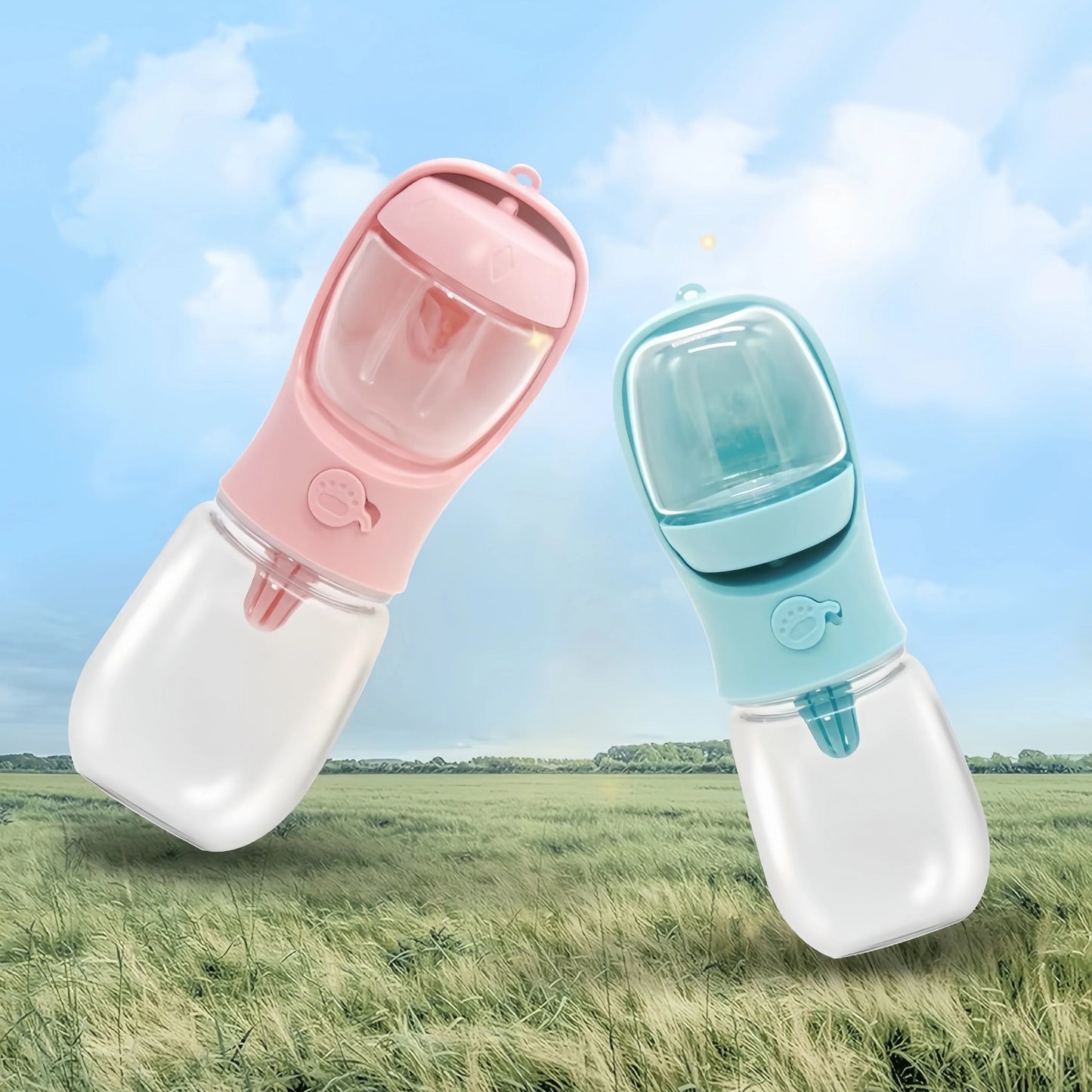 Portable Pet Food & Water Bottle