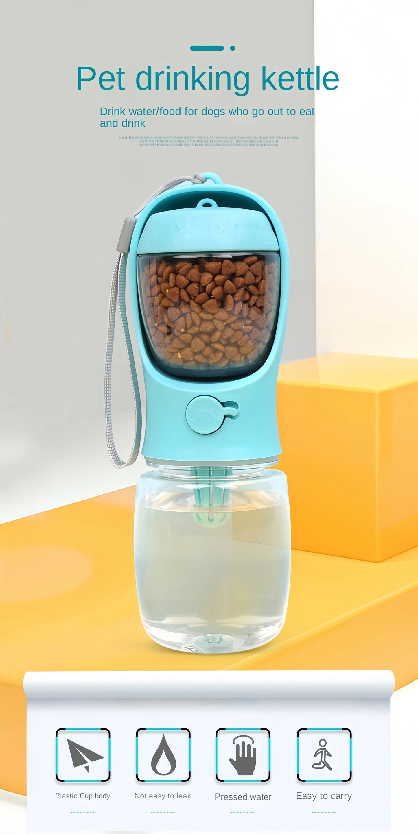 Portable Pet Food & Water Bottle